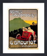 Usines D'Automobiles Framed Art Print by Vintage Cars