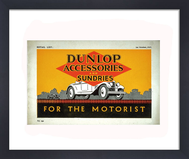 Dunlop Accessories Framed Art Print by Vintage Cars