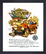 Stevens Duryea Framed Art Print by Vintage Cars