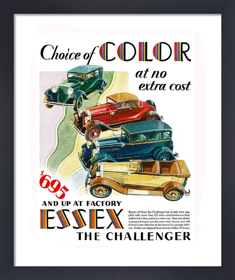 Essex the Challenger Framed Art Print by Vintage Cars