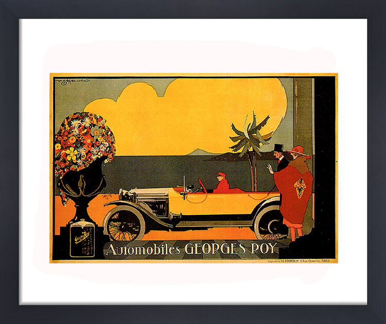 Automobiles Georges Roy Framed Art Print by Vintage Cars