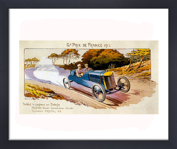 Grand Prix De France 1913 Framed Art Print by Vintage Cars