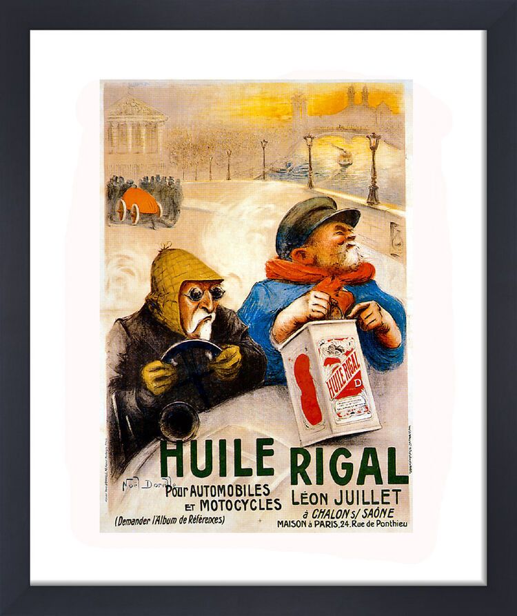 Huile Rigal Framed Art Print by Vintage Cars