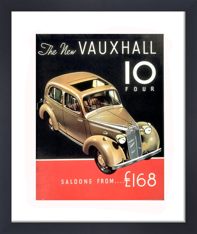 Morris Ten Four Saloon Framed Art Print by Vintage Cars