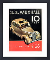 Morris Ten Four Saloon Framed Art Print by Vintage Cars
