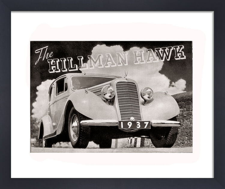 The Hillman Hawk 1937 Framed Art Print by Vintage Cars