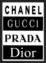 Chanel and Others Fashion Brand Print