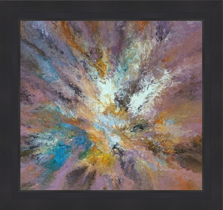 Spring Awakening Original mixed media artwork on metal by Claire Woolhead