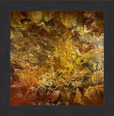 Aere Perrenias Original mixed media artwork on metal by Claire Woolhead