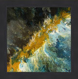 Tide Fusion Original mixed media artwork on metal by Claire Woolhead