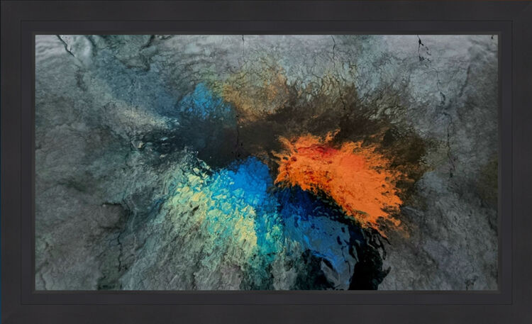 Dance of Paradise Original mixed media artwork on metal by Claire Woolhead