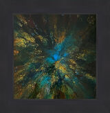 Naida Forest Original mixed media artwork on metal by Claire Woolhead