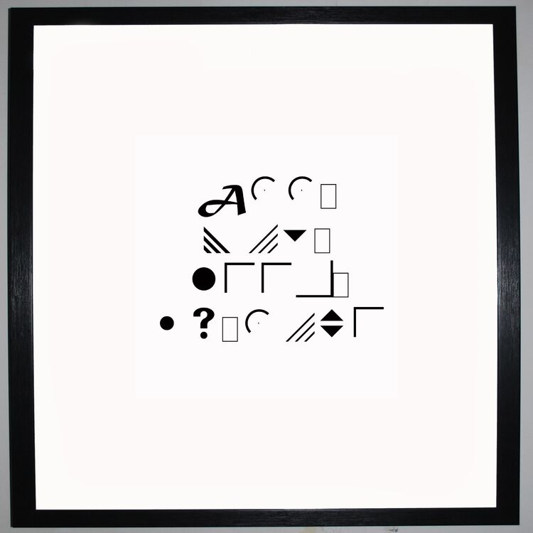 All You Need Is Love Framed Art Print Using Calligraphy