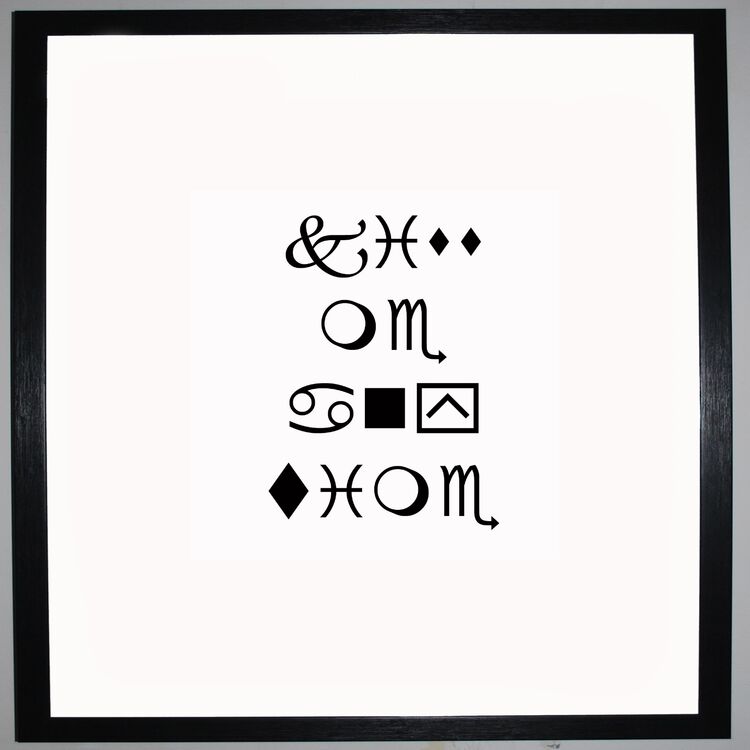 Kiss Me Anytime Framed Art Print Using Calligraphy