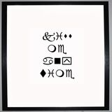 Kiss Me Anytime Framed Art Print Using Calligraphy