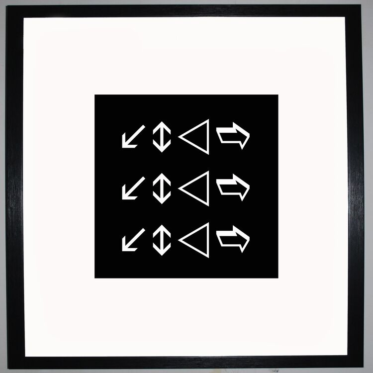 Love Love Love Framed Art Print Using Calligraphy