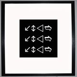 Love Love Love Framed Art Print Using Calligraphy