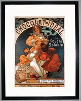 Chocolat Ideal Framed Art Print by Alphonse Mucha