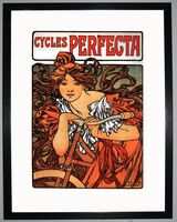 Cycles Perfecta Framed Art Print by Alphonse Mucha