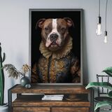 Staffordshire Bull Terrier Dog Portrait Framed Art Print