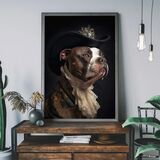 Staffordshire Bull Terrier Dog Portrait Framed Art Print