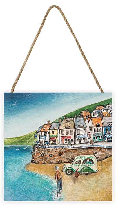 Cornish Woodblock Print by Joe Ramm