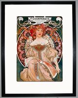 F. Champenois Imprimeur-Éditeur Framed Art Print by Alphonse Mucha