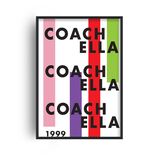 Festival Series No. 4 Coachella (1999) Retro Music Festival Framed Art Print