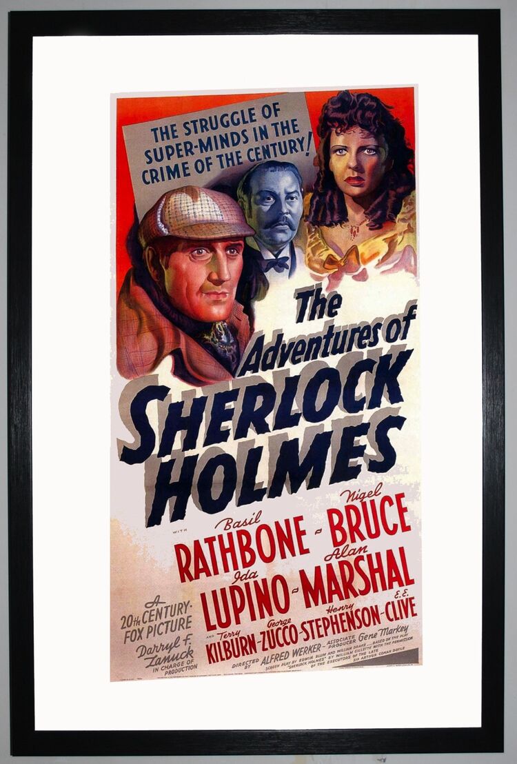 The Adventures of Sherlock Holmes Framed Art Print by Film Classics