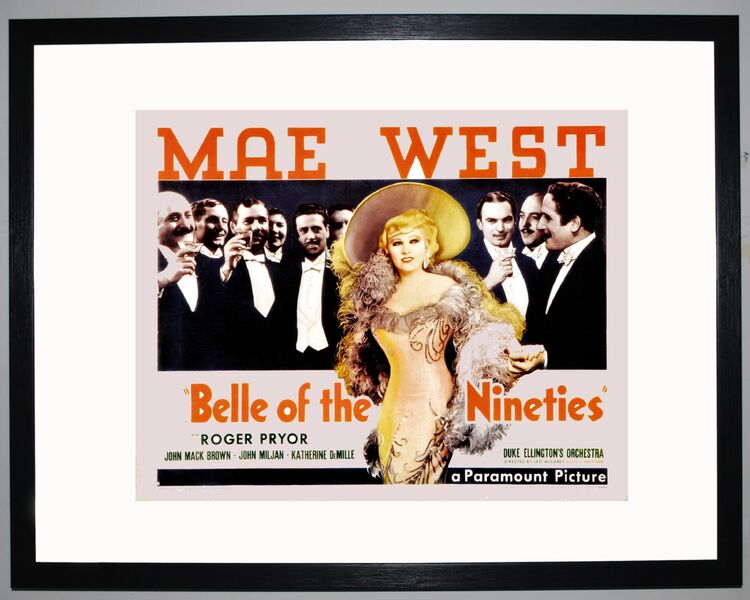 Belle of the Nineties Framed Art Print by Film Classics