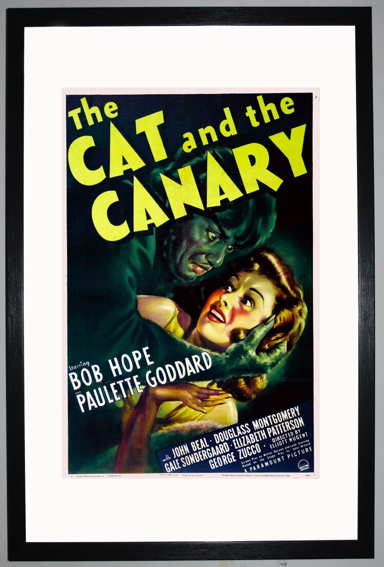 The Cat and the Canary Framed Art Print by Film Classics