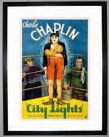 City Lights starring Charlie Chaplin Framed Art Print by Film Classics
