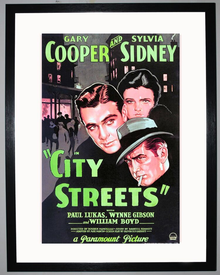 City Streets Framed Art Print by Film Classics