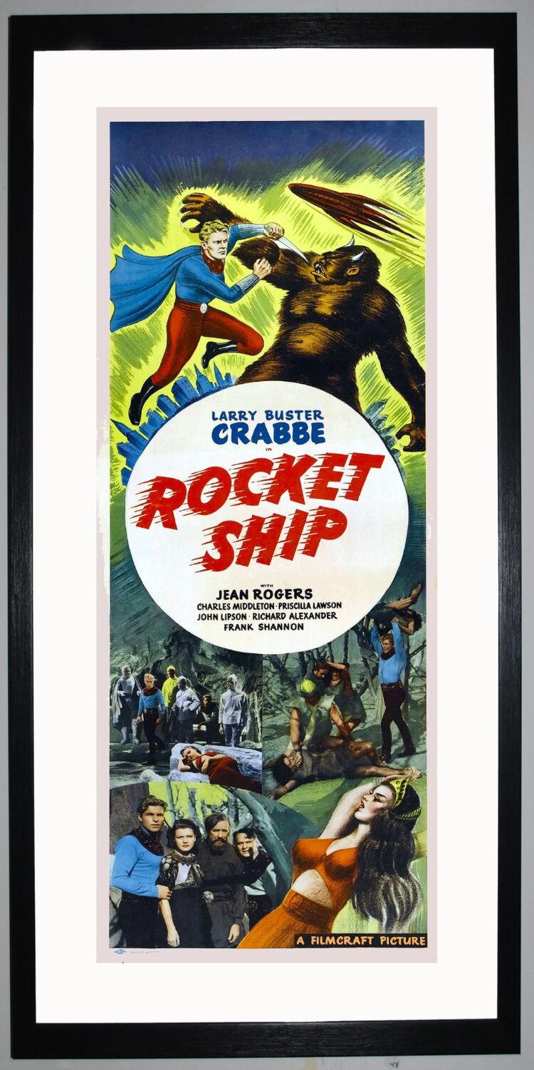 Rocket Ship Framed Art Print by Film Classics