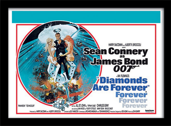 Diamonds are Forever 1 Framed Art Poster by The James Bond Collection