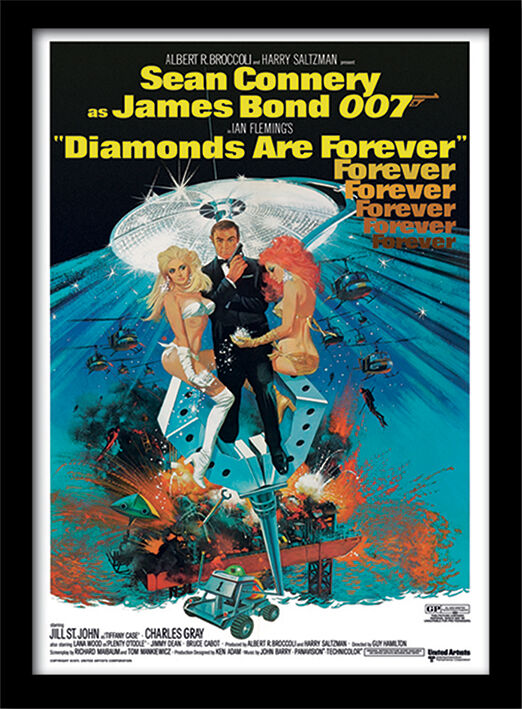 Diamonds are Forever 2 Framed Art Poster by The James Bond Collection