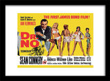 Doctor No Yellow Framed Art Poster by The James Bond Collection