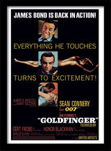 Goldfinger - Excitement Framed Art Poster by The James Bond Collection