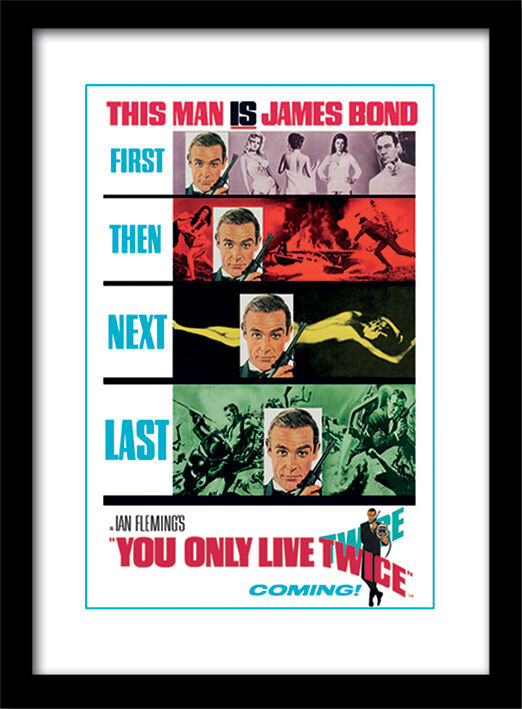 You Only Live Twice - Teaser Framed Art Poster by The James Bond Collection