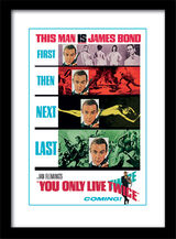 You Only Live Twice - Teaser Framed Art Poster by The James Bond Collection