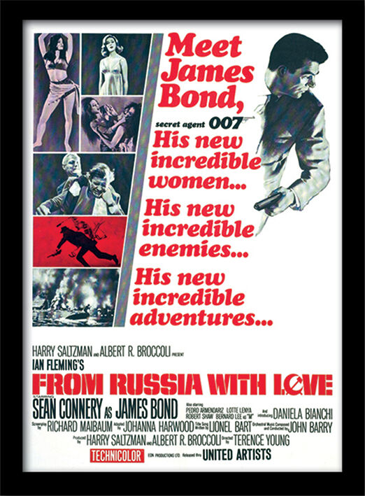 From Russia With Love One Framed Art Poster by The James Bond Collection