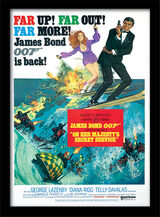 On Her Majesty's Service Framed Art Poster by The James Bond Collection