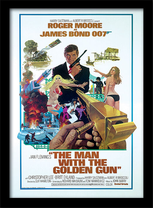 The Man with Golden Gun Framed Art Poster by The James Bond Collection