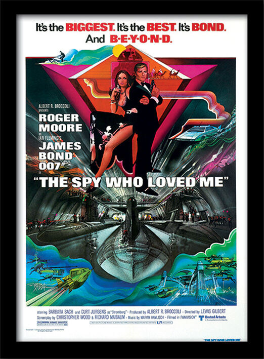 Spy Who Loved Me Framed Art Poster by The James Bond Collection