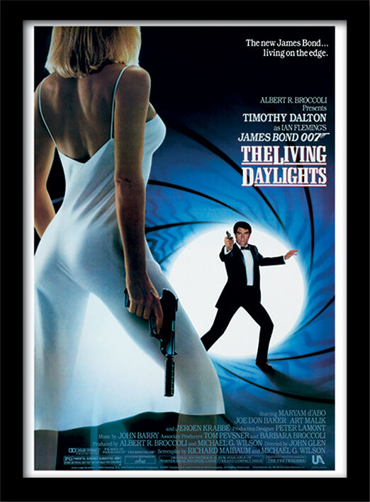 The Living Daylights Framed Art Poster by The James Bond Collection