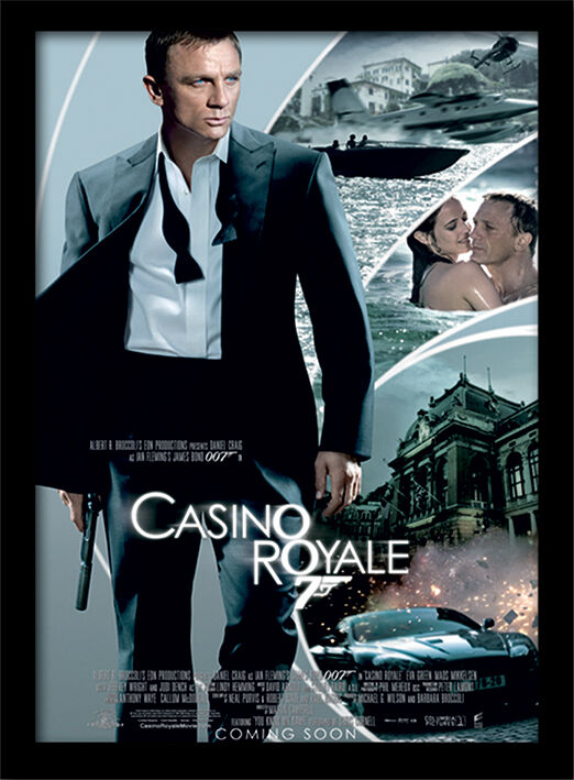 Casino Royale Framed Art Poster by The James Bond Collection