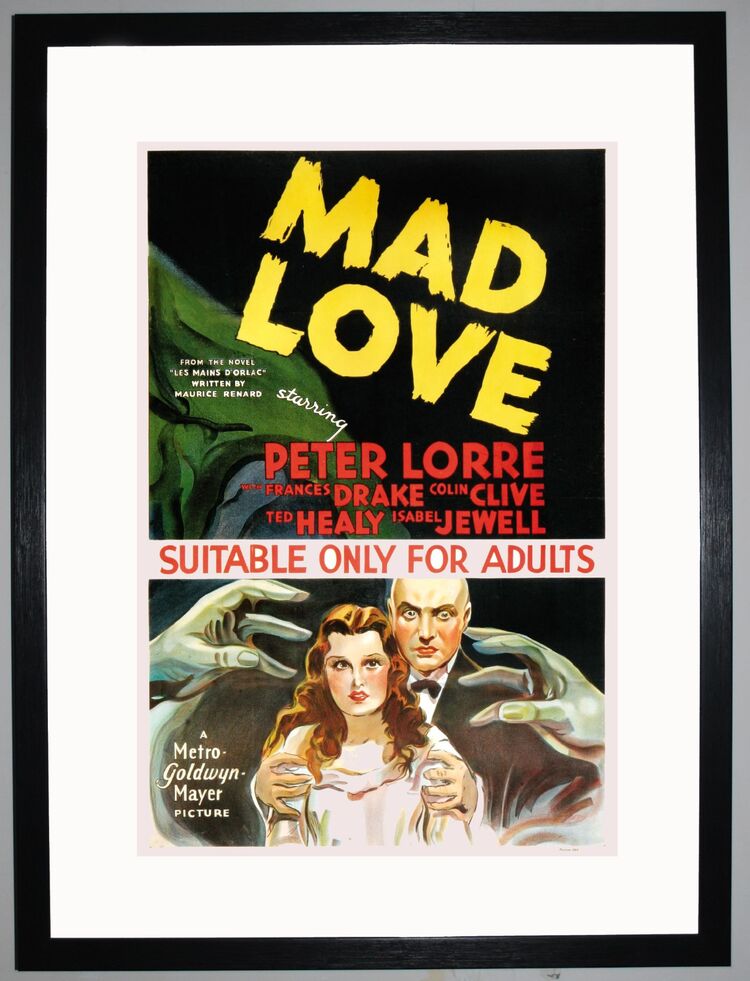 Mad Love Framed Art Print by Film Classics