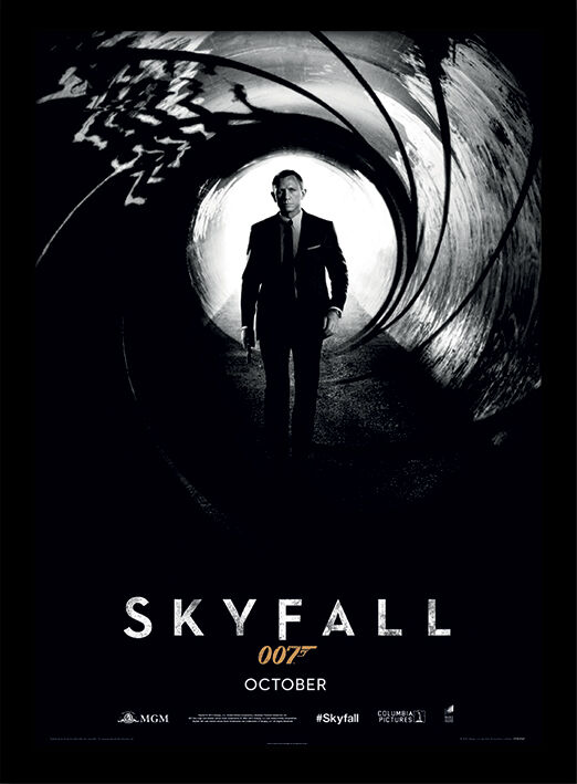 Skyfall Framed Art Poster by The James Bond Collection