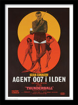 Thunderball - Danish Framed Art Poster by The James Bond Collection