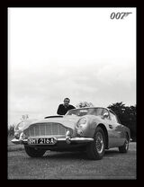 Connery B+W Framed Art Poster by The James Bond Collection